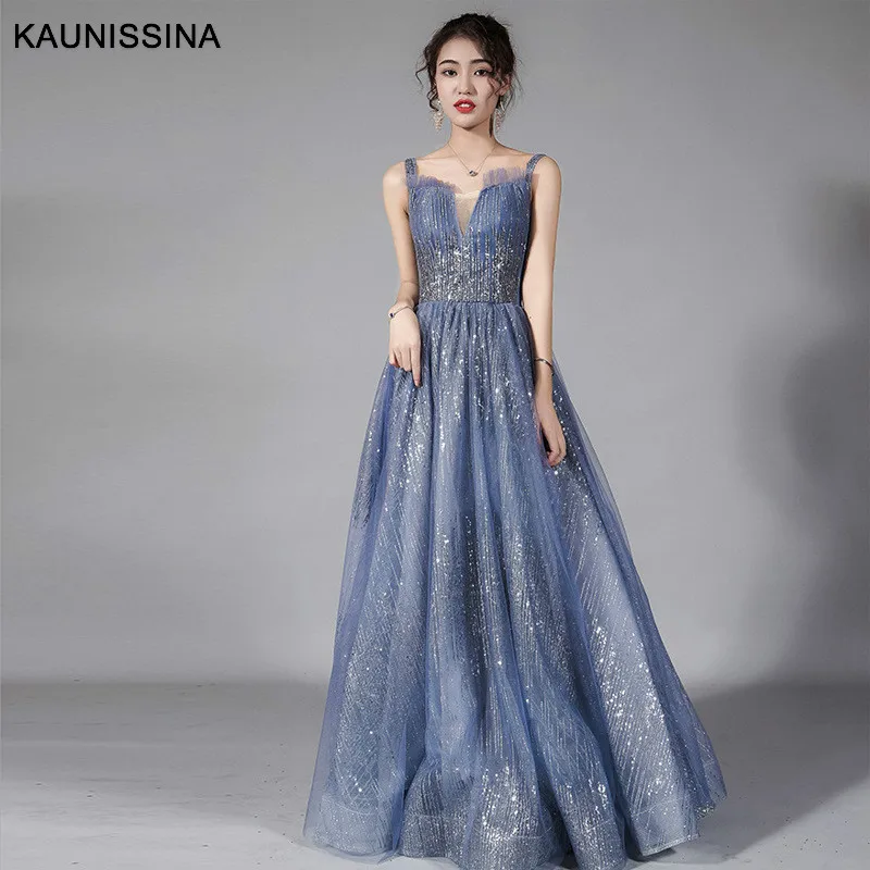 KAUNISSINA Evening Dress Elegant Floor Length Formal Dresses Sleeveless Gradient Color A-Line Sequined Long Party Gown
KAUNISSINA Evening Dress Elegant Floor Length Formal Dresses Sleeveless Gradient Color A-Line Sequined Long Party Gown