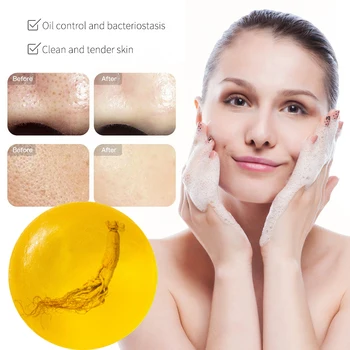 Moisturizing Ginseng Soap Mites Removal Anti-Acne Oil Control Handmade Soap Cleansing Bath Shower Soap Face Care TSLM1
Moisturizing Ginseng Soap Mites Removal Anti-Acne Oil Control Handmade Soap Cleansing Bath Shower Soap Face Care TSLM1