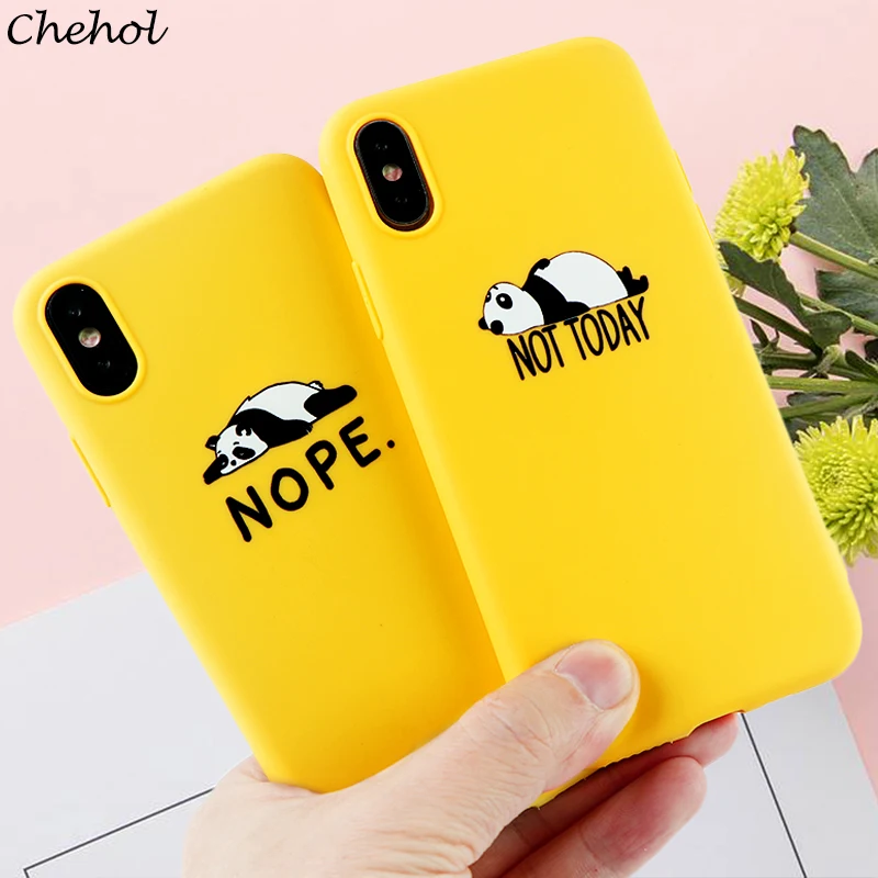 Забавный животный чехол для телефона s iPhone 11 8 7 6s Plus Pro X XS MAX XR панда Мягкий