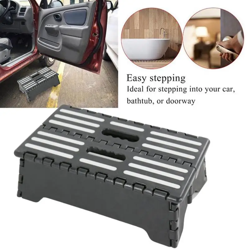 Portable Folding Step Cut the Rise and Effort in Stepping Car Bathtub /& Doorway