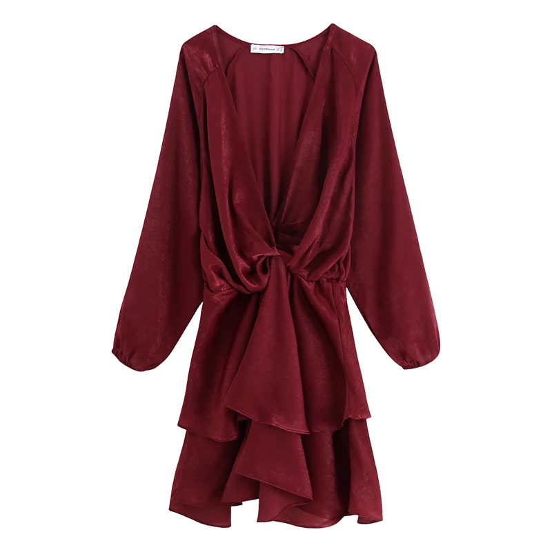 OMIKRON New Elegant Rayon Dress Women Long Lantern Sleeve Ruffled Long Cake Dresses Female Vintage Ladies Party Dress Vestidos
OMIKRON New Elegant Rayon Dress Women Long Lantern Sleeve Ruffled Long Cake Dresses Female Vintage Ladies Party Dress Vestidos