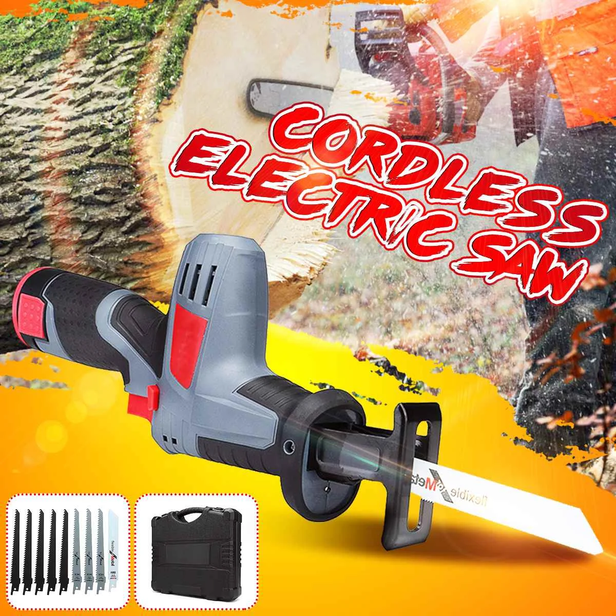 Electric Reciprocating Saws Cordless Carpenter Tools 12V Rechargeable Li-ion Electric Saw Garden Woodworking Hand Tool Kit
Electric Reciprocating Saws Cordless Carpenter Tools 12V Rechargeable Li-ion Electric Saw Garden Woodworking Hand Tool Kit