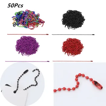 50Pcs Metal Ball Bead Chains Connector Clasp Extension Keychain Tag Key Rings for DIY Jewelry Finding Making Accessories
50Pcs Metal Ball Bead Chains Connector Clasp Extension Keychain Tag Key Rings for DIY Jewelry Finding Making Accessories