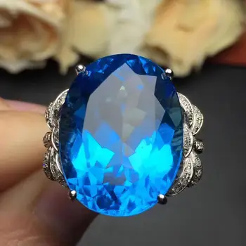 Topaz Ring Fine Jewelry Real 18K Gold AU750 Jewellery 100% Natural Blue Topaz Gemstone Female Rings for Women Fine Ring
Topaz Ring Fine Jewelry Real 18K Gold AU750 Jewellery 100% Natural Blue Topaz Gemstone Female Rings for Women Fine Ring