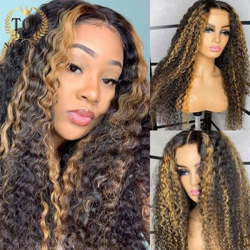 Topnormantic Honey Blonde Curly Wig Highlight Colored T Part Lace Human Hair Wigs For Women Deep Wave Wig Preplucked Hairline
Topnormantic Honey Blonde Curly Wig Highlight Colored T Part Lace Human Hair Wigs For Women Deep Wave Wig Preplucked Hairline