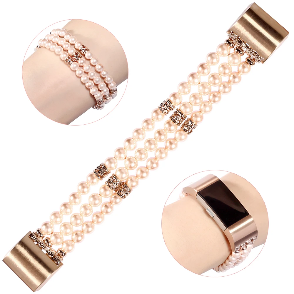 Pink Pearl Bracelet Strap for Fitbit Charge 4/ Charge 3/ Charge 2 Bands Handmade Jewelry Woman Band Replacement Accessories Bead
Pink Pearl Bracelet Strap for Fitbit Charge 4/ Charge 3/ Charge 2 Bands Handmade Jewelry Woman Band Replacement Accessories Bead
