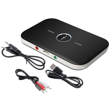 2 In1 bluetooth Wireless Adapter Transmitter Receiver LED Indicator A2DP Audio Adapter Aux 3.5mm For TV Home Audio Stereo Player
2 In1 bluetooth Wireless Adapter Transmitter Receiver LED Indicator A2DP Audio Adapter Aux 3.5mm For TV Home Audio Stereo Player