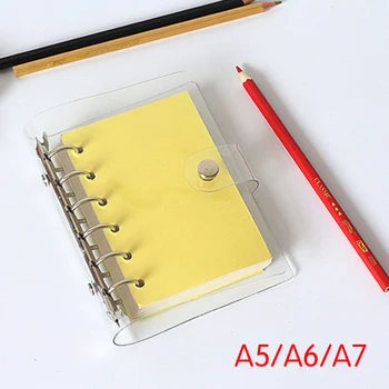Notepad Cover Ring Binder Cover Loose Leaf Cover Transparent PVC Writing Book Case Office Supplies Partical Diary Stationery
Notepad Cover Ring Binder Cover Loose Leaf Cover Transparent PVC Writing Book Case Office Supplies Partical Diary Stationery