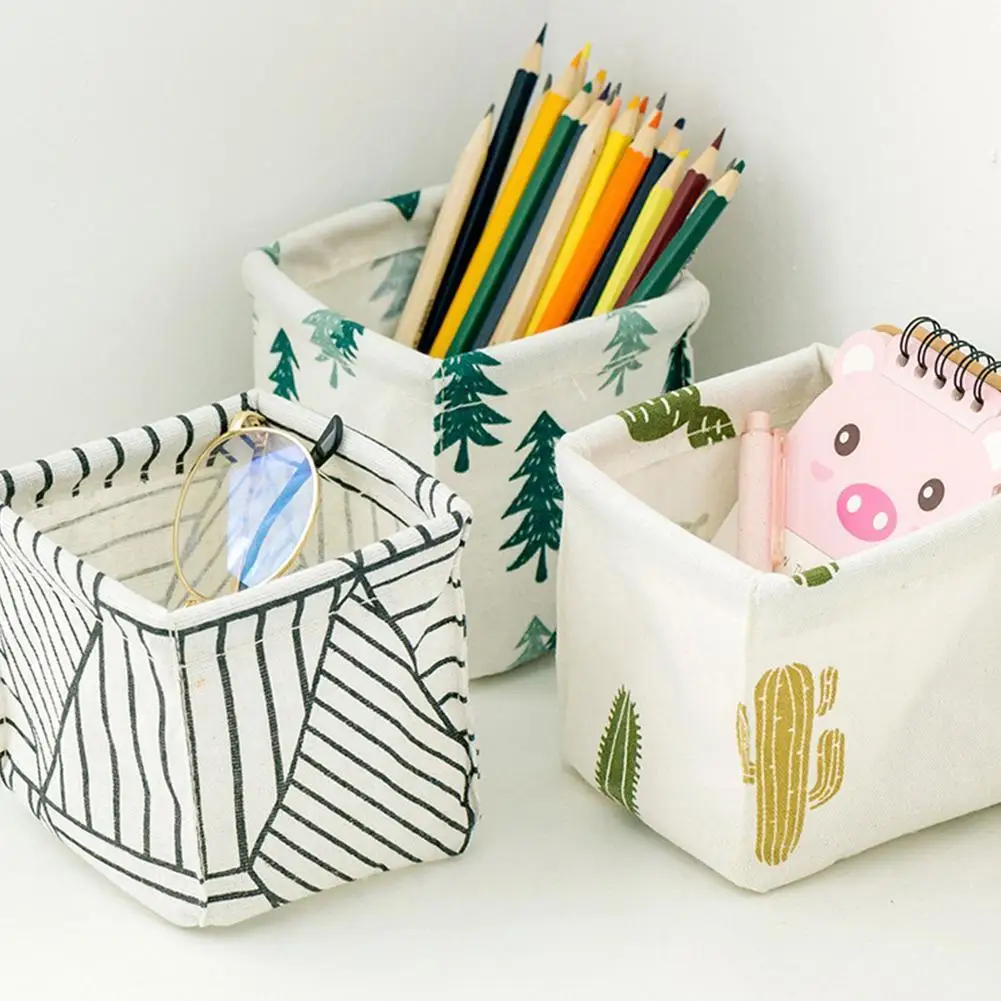 Cotton and Linen Desktop Storage Box Office Desk Stationery Storage Cosmetic Sorting Sundries Box Basket Dresser J4V6
Cotton and Linen Desktop Storage Box Office Desk Stationery Storage Cosmetic Sorting Sundries Box Basket Dresser J4V6