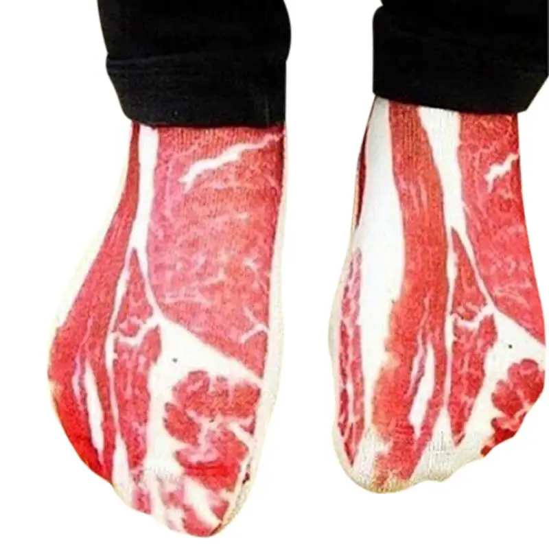 MISSKY Men Socks Creative Unique Bacon Pork Pattern Socks Stylish Soft Cotton Flesh Color Socks For Male
MISSKY Men Socks Creative Unique Bacon Pork Pattern Socks Stylish Soft Cotton Flesh Color Socks For Male