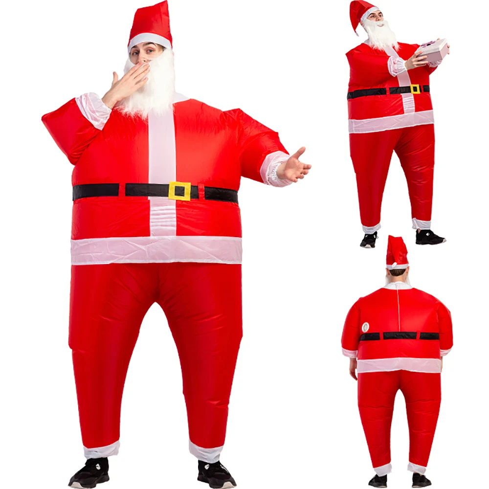 Adult Santa Claus Inflatable Costume Cosplay Christmas Anime Fancy Dress Snowman Blow Up Carnival Costumes Full Body Jumpsuit
Adult Santa Claus Inflatable Costume Cosplay Christmas Anime Fancy Dress Snowman Blow Up Carnival Costumes Full Body Jumpsuit