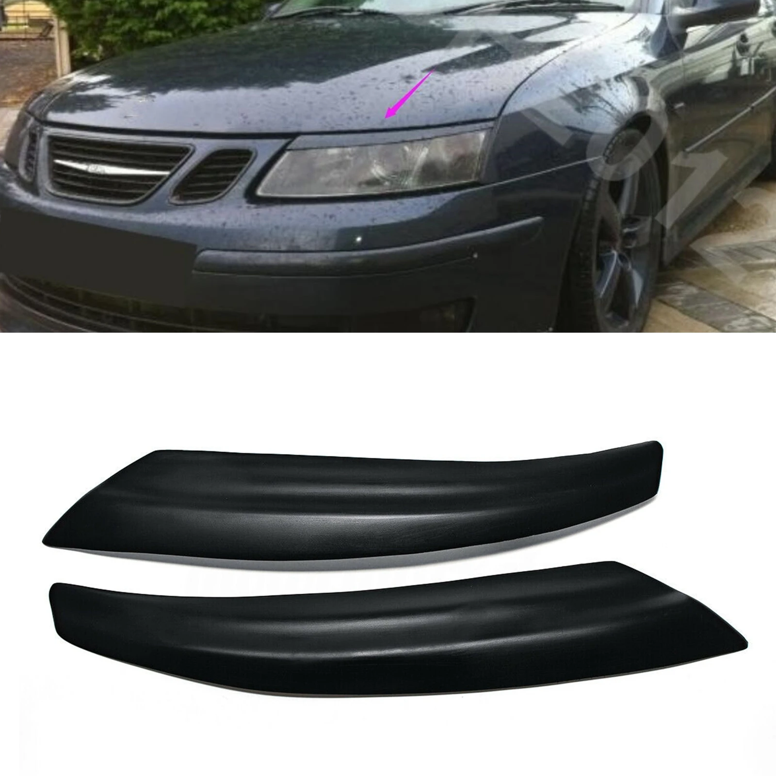For Saab 9-3 2002-2007 Headlight Eyebrow Headlamp Eyelid Trim Fiberglass/ Carbon Fiber Front Head Light Lamp Brow Cover Sticker
For Saab 9-3 2002-2007 Headlight Eyebrow Headlamp Eyelid Trim Fiberglass/ Carbon Fiber Front Head Light Lamp Brow Cover Sticker