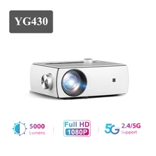 

AAO YG430 1920 x 1080P Mini Projector YG431 5G WiFi LED Portable Proyector for 2K 4K Home Theater Smart Movie Video 3D Beamer
