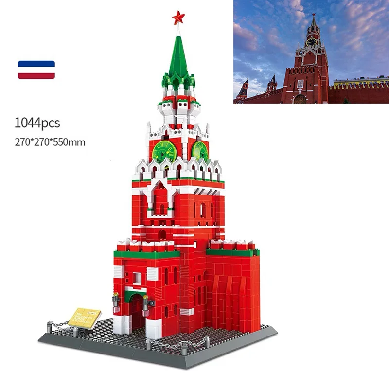 Wange 5219 The Spasskaya Tower of Moscow Kremlin in Russia Building Model DIY Educational Building Blocks Toys For Children Gift
Wange 5219 The Spasskaya Tower of Moscow Kremlin in Russia Building Model DIY Educational Building Blocks Toys For Children Gift