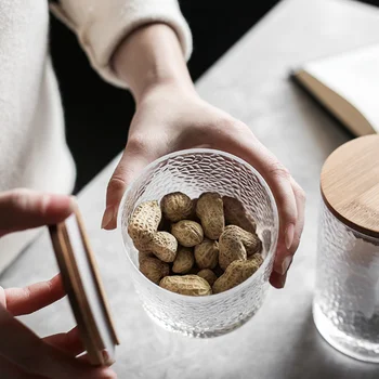1pc Glass Sealed Can Food Storage Tank Bamboo Lid Tea Canister Candy Storage Container for Home Restaurant (S Transaprent)
1pc Glass Sealed Can Food Storage Tank Bamboo Lid Tea Canister Candy Storage Container for Home Restaurant (S Transaprent)