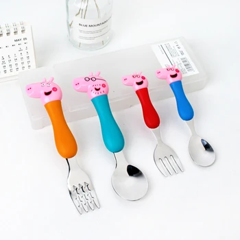 peppa pig toys 304 stainless steel baby anti-scalding cartoon cute silicone handle tableware piglet page set children soup spoon
peppa pig toys 304 stainless steel baby anti-scalding cartoon cute silicone handle tableware piglet page set children soup spoon
