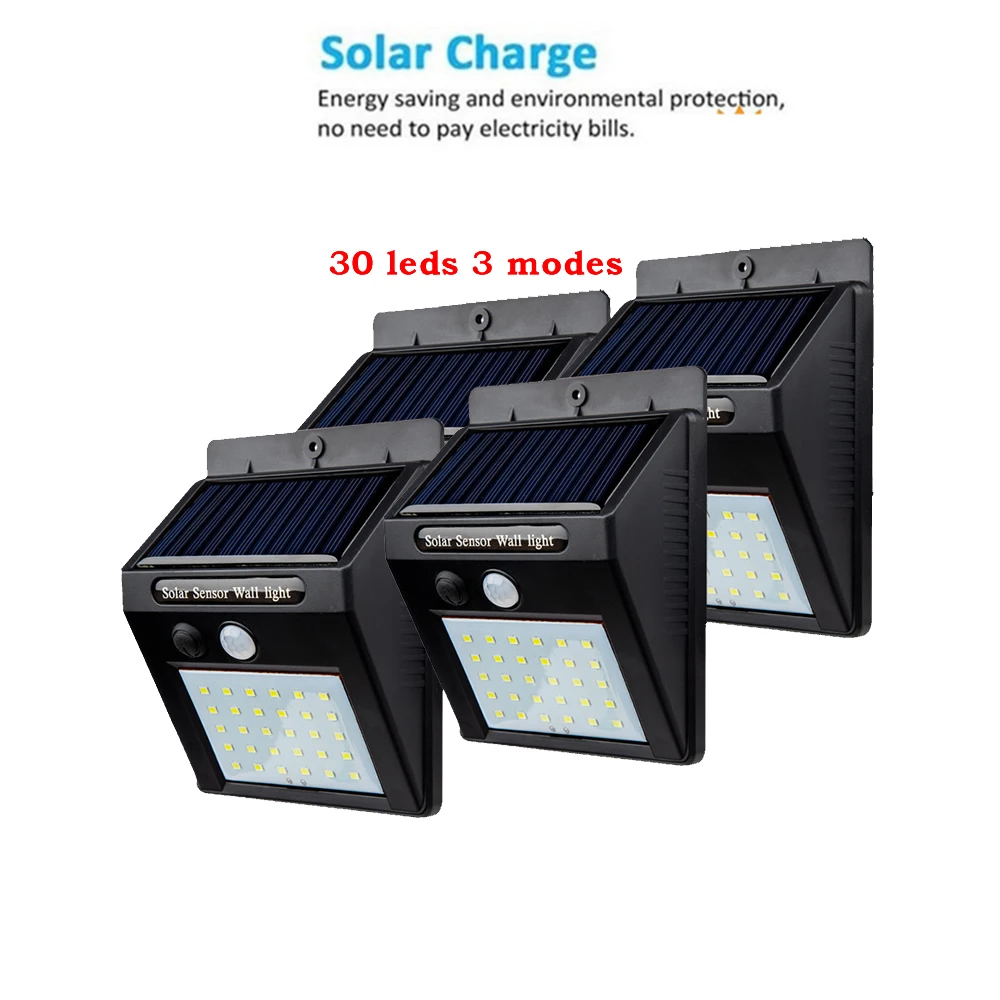 2/4PCS 30 LED Solar Light LED Wall Lamp PIR Sensor Motion 4 Modes Emergency Lights With Adjustable Pole for Garden Outdoor Light
2/4PCS 30 LED Solar Light LED Wall Lamp PIR Sensor Motion 4 Modes Emergency Lights With Adjustable Pole for Garden Outdoor Light
