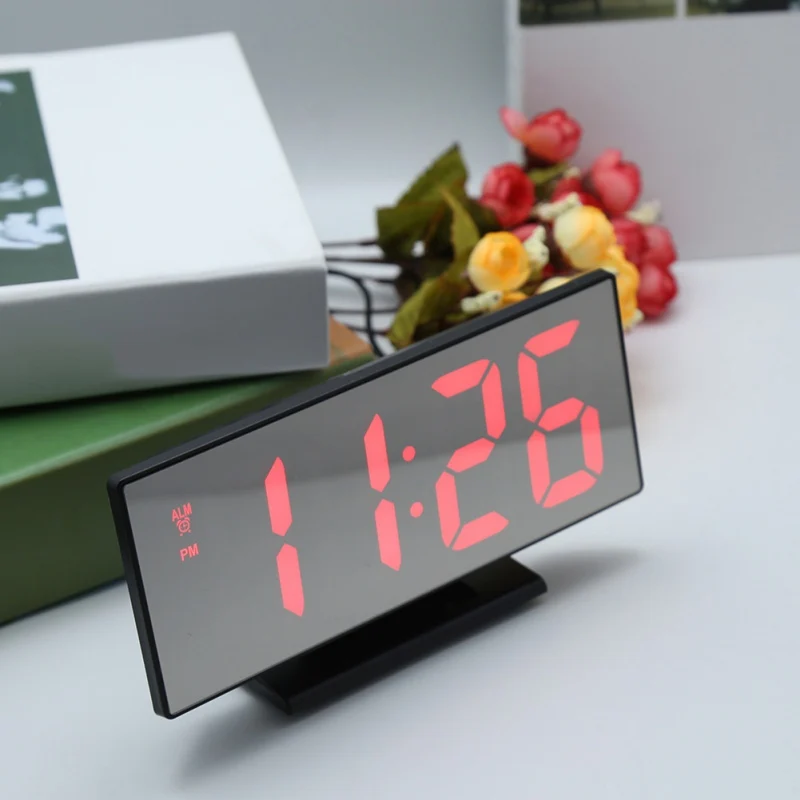 1PC Digital Alarm Clock LED Mirror Clock Multifunction Snooze Display Time Night LCD Light Table Desktop Reloj Despertador USB C
1PC Digital Alarm Clock LED Mirror Clock Multifunction Snooze Display Time Night LCD Light Table Desktop Reloj Despertador USB C