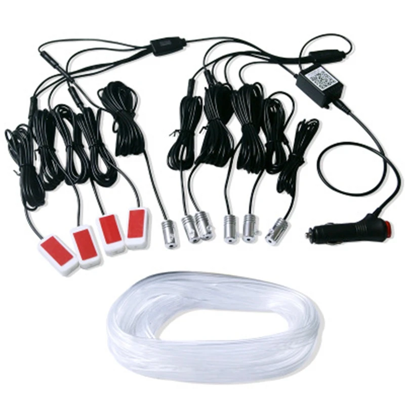10 in 1 RGB LED with 8M Interior Decoration Car Fiber Optic Strip Light By App Control 12V Decorative Atmosphere Lamps Universal
10 in 1 RGB LED with 8M Interior Decoration Car Fiber Optic Strip Light By App Control 12V Decorative Atmosphere Lamps Universal