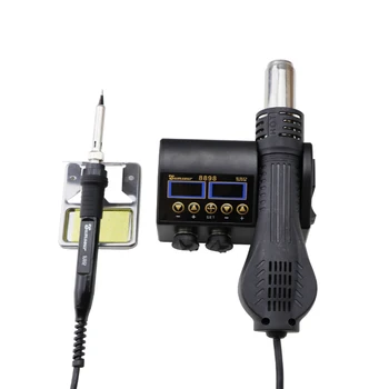 2 In 1 750W Soldering Station LCD Digital Display Welding Rework Station For Cell-Phone BGA SMD PCB IC Repair Solder Tools 8898
2 In 1 750W Soldering Station LCD Digital Display Welding Rework Station For Cell-Phone BGA SMD PCB IC Repair Solder Tools 8898