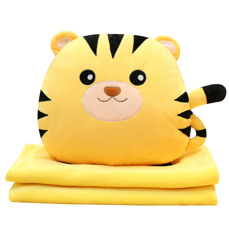New Hot Cute Cartoon Tiger Stuffed Animals Cow Pillow Three-in-one Lunch Break Blanket Office Blanket Air Conditioning Warm Hand
New Hot Cute Cartoon Tiger Stuffed Animals Cow Pillow Three-in-one Lunch Break Blanket Office Blanket Air Conditioning Warm Hand
