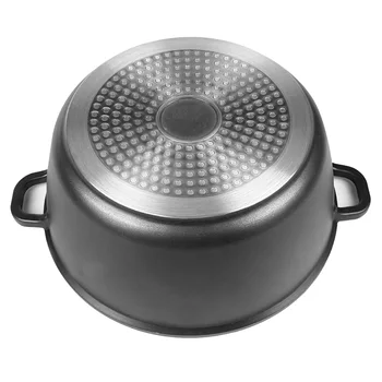 Non Stick Home Supplies Casserole Aluminum Practical Kitchen Durable Hard Anodised Stockpot Induction Base Useful Black 
Non Stick Home Supplies Casserole Aluminum Practical Kitchen Durable Hard Anodised Stockpot Induction Base Useful Black