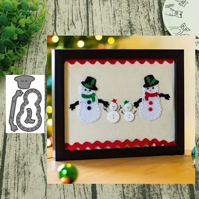 Christmas snowman Metal Cutting Dies Scrapbooking For Paper Embossing Frame Card Dies Set
Christmas snowman Metal Cutting Dies Scrapbooking For Paper Embossing Frame Card Dies Set