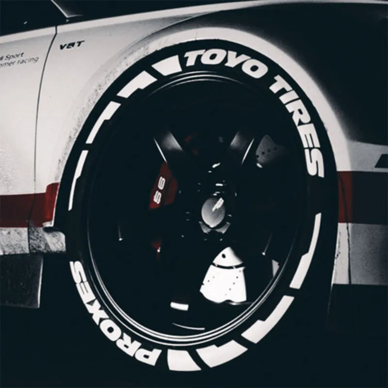 Reflective Tire Letter Sticker Car Motorcycle Universal 3d Rubber Waterproof Wheel Custom Stickers Racing Auto Logo Bran Decal | Автомобили