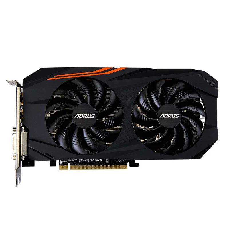 

Used GIGABYTE RX 570 4GB GPU Video Card RX570 Gaming 4G Graphics Cards For AMD Video Cards Map HDMI RX580 580 mining