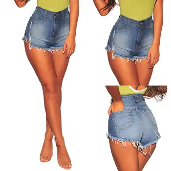 Fashion Middle Waist Shredded Pocket Denim Shorts Women Summer Casual Hot Pants
Fashion Middle Waist Shredded Pocket Denim Shorts Women Summer Casual Hot Pants