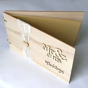 Personalized Guest Book Wooden Wedding Mr & Mrs Lace Guestbooks Signature Message Rustic Wedding Party Gifts
Personalized Guest Book Wooden Wedding Mr & Mrs Lace Guestbooks Signature Message Rustic Wedding Party Gifts