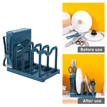 Kitchen Storage Rack Pan Cutting Board Lid Dishes Standing Holders Organizer Cookware Shelf Draining Tool Storage Rack
Kitchen Storage Rack Pan Cutting Board Lid Dishes Standing Holders Organizer Cookware Shelf Draining Tool Storage Rack