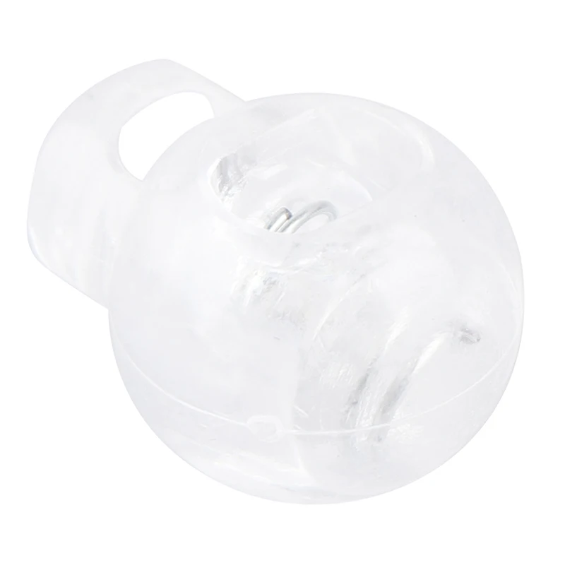 Description Picture 5 of item10pcs Transparent Clear Cord Lock Plastic Stopper Cord Ends Toggles Clip Buckle Frost Shoelace Sportswear DIY Bag Accessories