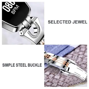 New Women Sport Smart Watch Bluetooth 4.0 IP67 Waterproof Blood Rate Monitor Heart Pressure Smart Bracelet Z4A6
New Women Sport Smart Watch Bluetooth 4.0 IP67 Waterproof Blood Rate Monitor Heart Pressure Smart Bracelet Z4A6