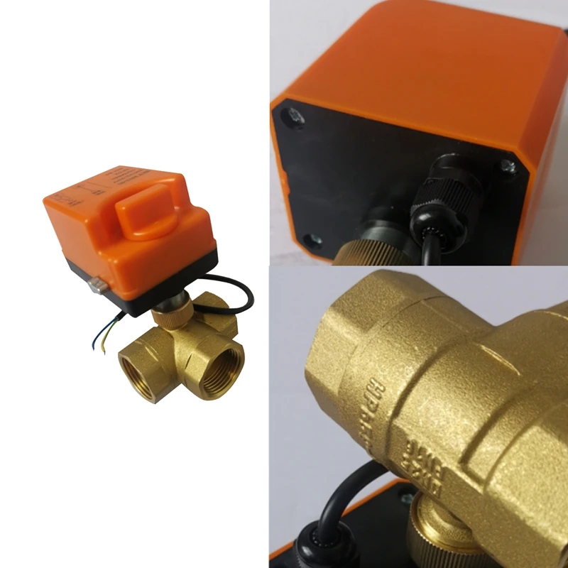 3 Way Motorized Ball Valve Electric 3 Line 3 Way Control AC 220V LS'D Tool for Water, Gas, Oil
3 Way Motorized Ball Valve Electric 3 Line 3 Way Control AC 220V LS'D Tool for Water, Gas, Oil