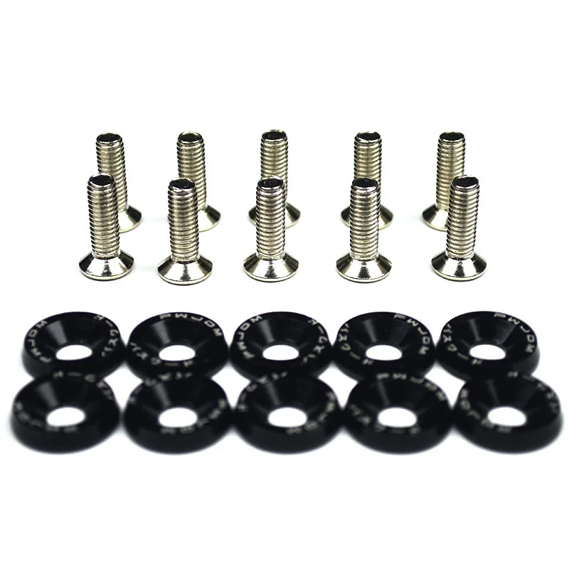 10pcs/Set Color car screw M6 Washer Screw Hex Fasteners Modification Engine Concave Screws Fender Washer Bumper for auto
10pcs/Set Color car screw M6 Washer Screw Hex Fasteners Modification Engine Concave Screws Fender Washer Bumper for auto