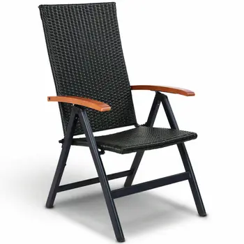 Costway Patio Folding Back Adjustable Aluminum Rattan Chair Lounger Recliner Garden
Costway Patio Folding Back Adjustable Aluminum Rattan Chair Lounger Recliner Garden