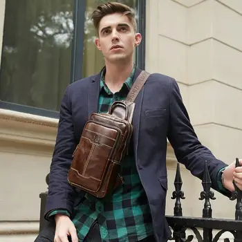 LAOSHIZI LUOSEN Genuine Leather Chest Bag Men's Crossbody Bag Chest Pack Man Shoulder Messenger Bag Small Handbag Cowhide 2019
LAOSHIZI LUOSEN Genuine Leather Chest Bag Men's Crossbody Bag Chest Pack Man Shoulder Messenger Bag Small Handbag Cowhide 2019