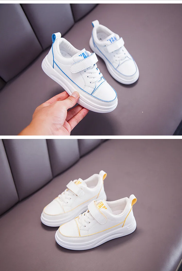 Childrens Lightweight Leather Trainers