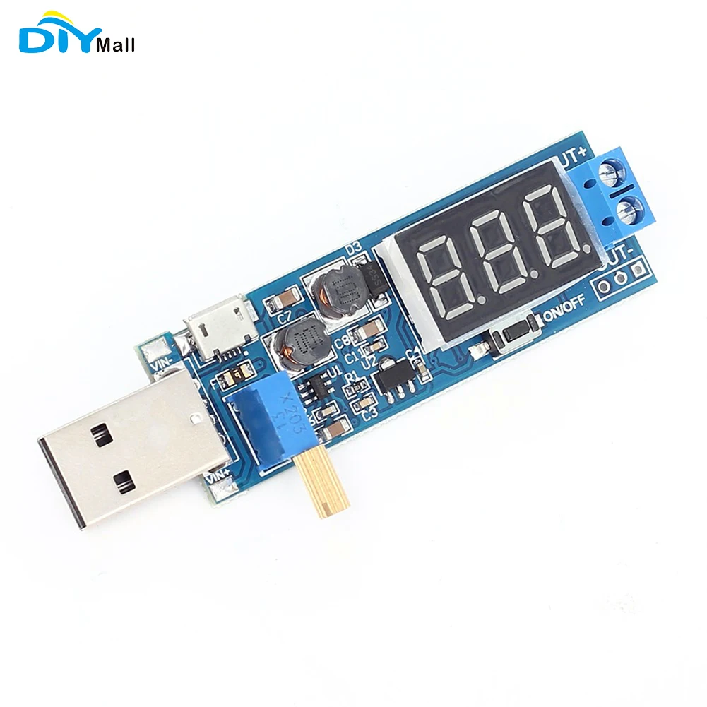 USB Step UP/Down Power Supply Module DC-DC 5V to 3.3V/12V Adjustable Out DC 1.2V-24V Boost Buck Converter
USB Step UP/Down Power Supply Module DC-DC 5V to 3.3V/12V Adjustable Out DC 1.2V-24V Boost Buck Converter
