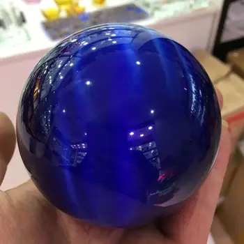 Rare natural quartz blue cat eye crystal therapy ball sphere + bracket 
Rare natural quartz blue cat eye crystal therapy ball sphere + bracket