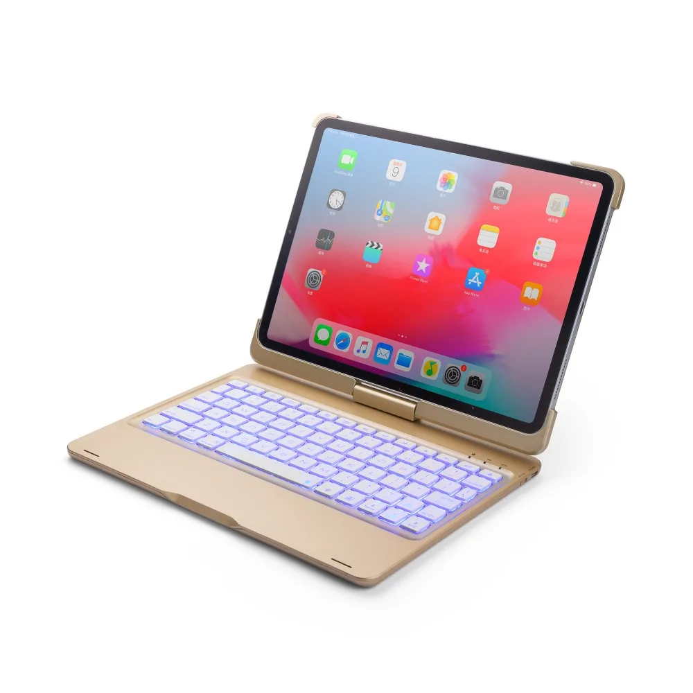 ipad pro11寸ABS旋转带背光蓝牙键盘F360B (10)