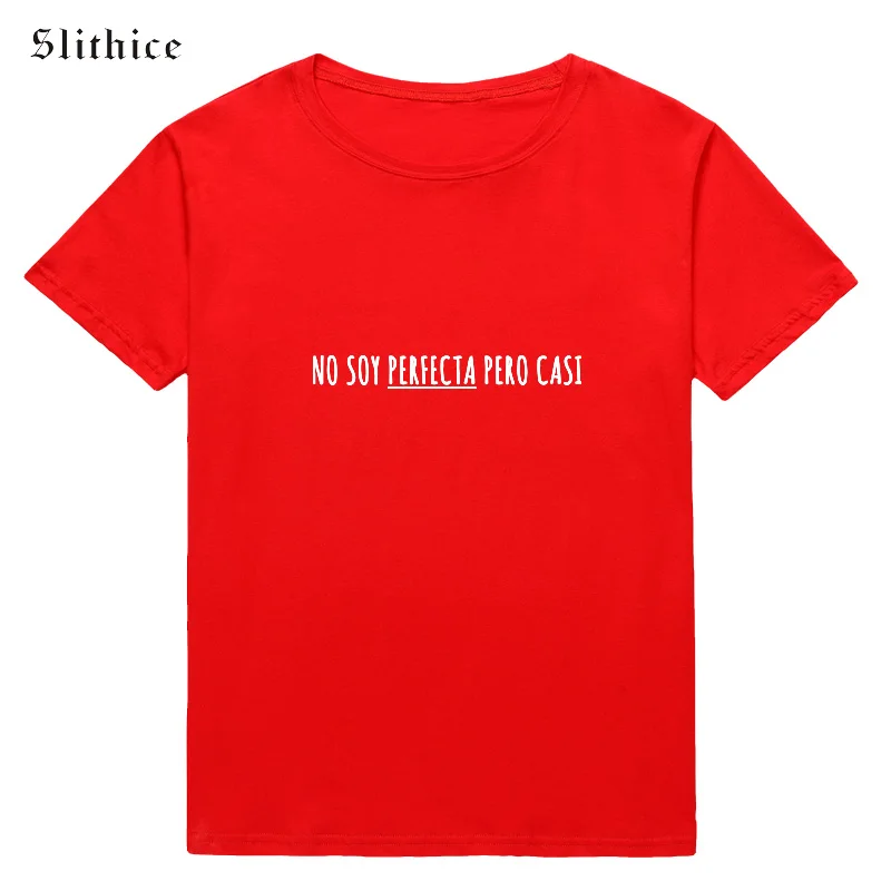 Slithice I AM NOT PERFECT но почти забавная футболка с буквенным принтом женская летняя