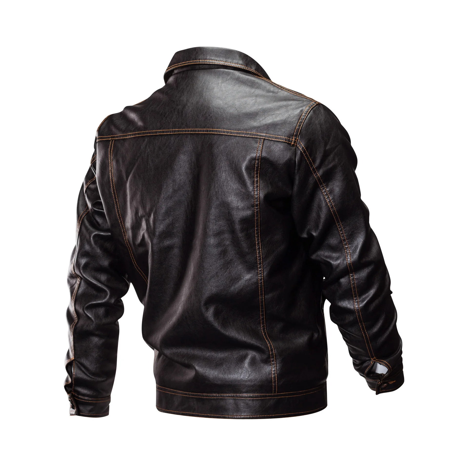 Winderbreaker PU Motorcycle Leather Jackets High Street Coat Turn Down Collar Jackets Men Slim Fit Casual Outwear Bomber Jacket
Winderbreaker PU Motorcycle Leather Jackets High Street Coat Turn Down Collar Jackets Men Slim Fit Casual Outwear Bomber Jacket