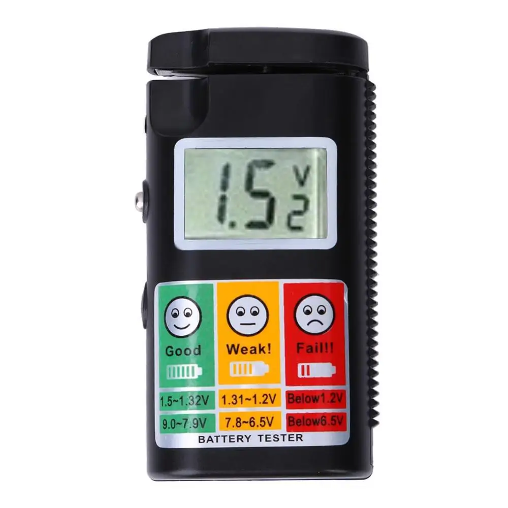 BT-568 Digital Battery Tester Multifunction LCD Display 0-9V AA AAA R1 LR1 R03 LR03 R6C Battery Checker
BT-568 Digital Battery Tester Multifunction LCD Display 0-9V AA AAA R1 LR1 R03 LR03 R6C Battery Checker