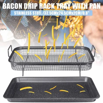 Stainless steel Baking Tray Oil Frying Baking Pan Non-stick Chips Basket Baking Dish Grill Mesh Kitchen Tools
Stainless steel Baking Tray Oil Frying Baking Pan Non-stick Chips Basket Baking Dish Grill Mesh Kitchen Tools