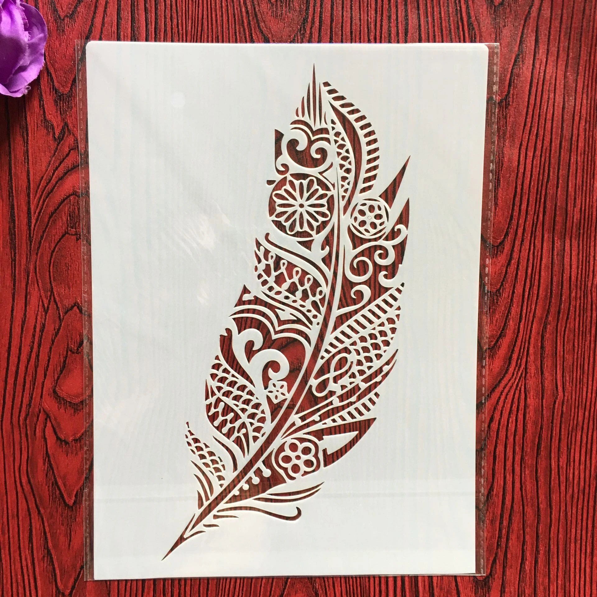 A2 size 42 * 59.4cm feather DIY Stencils Wall Painting Scrapbook Coloring Embossing Album Decorative Paper Card Template,wall
A2 size 42 * 59.4cm feather DIY Stencils Wall Painting Scrapbook Coloring Embossing Album Decorative Paper Card Template,wall