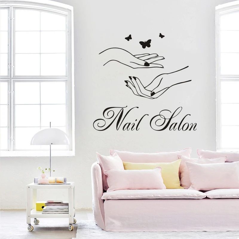 Nails Salon Vinyl Wall Sticker Beauty Manicure Butterflies On The Wall Decal Bedroom Salon wall Decor Home Decoration SL027
Nails Salon Vinyl Wall Sticker Beauty Manicure Butterflies On The Wall Decal Bedroom Salon wall Decor Home Decoration SL027