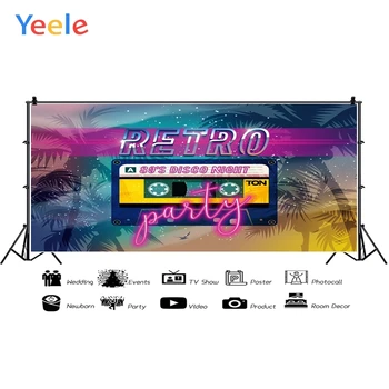 Yeele 80'S Disco Night Party Cassette Photocall Photophone Photography Backdrops Photographic Backgrounds For Photo Studio
Yeele 80'S Disco Night Party Cassette Photocall Photophone Photography Backdrops Photographic Backgrounds For Photo Studio
