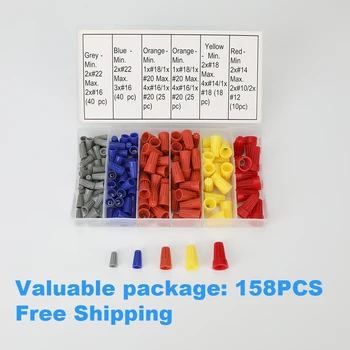 Wiring crimping cap Box packing P1-P6 rotating terminal spring type closed screw-on twist wire connector nuts terminais
Wiring crimping cap Box packing P1-P6 rotating terminal spring type closed screw-on twist wire connector nuts terminais